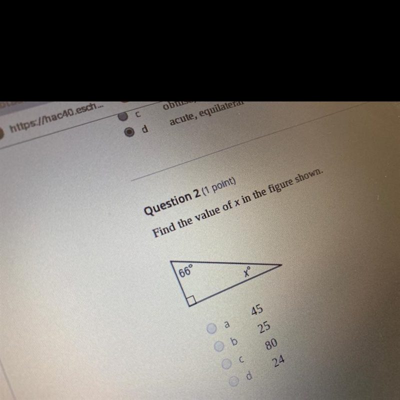 What is the value of x in the figure shown please help!-example-1