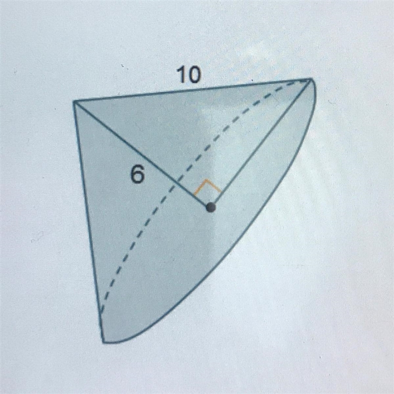 Complete the statements about the cone. The high is ___ units. The radius is ___ units-example-1