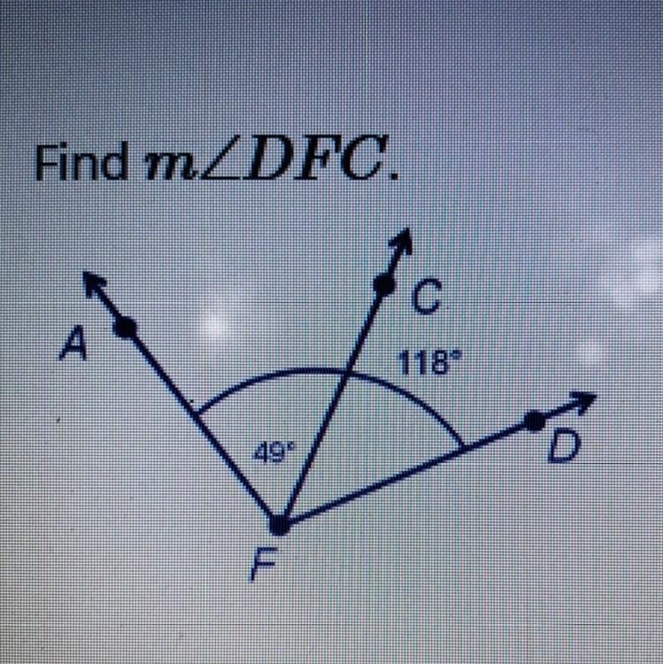 Find m A. 46 B. 23 C. 69 D. 167-example-1