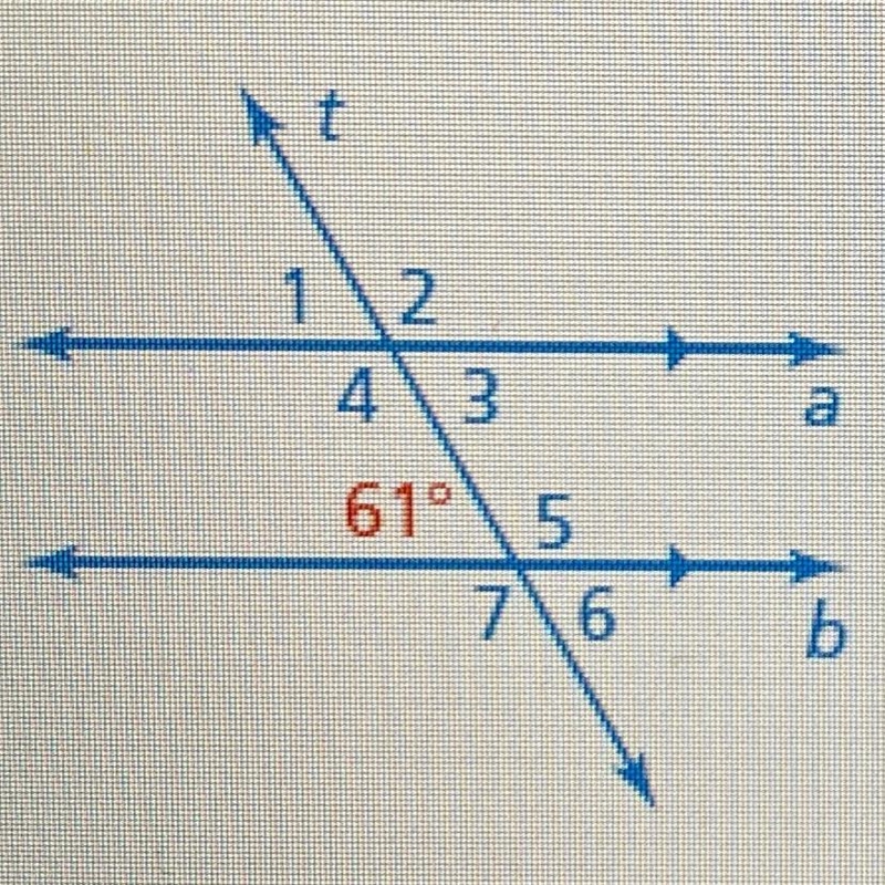 Help!! Use the figure to find the measures of the numbered angles.-example-1