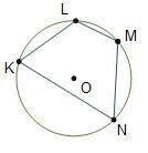 Angle K measures 67º and angle L measures 119°. What are the measures of angles M-example-1