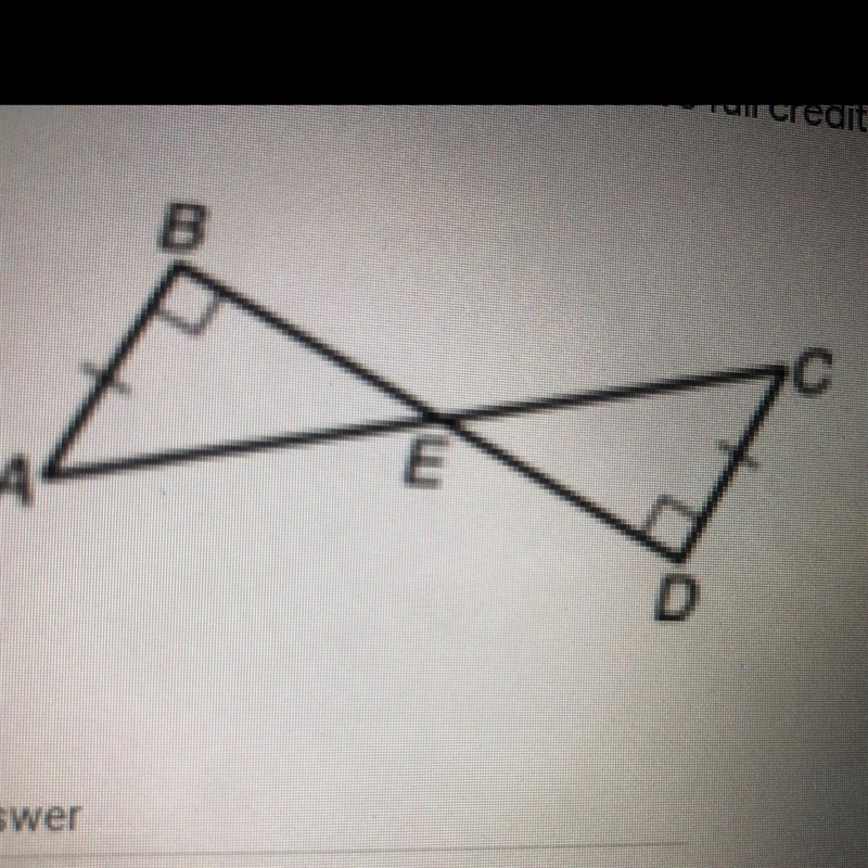 which theorem or postulate can be used to prove that triangle ABE is congruent to-example-1