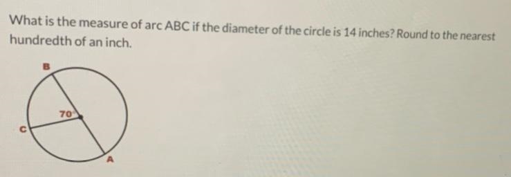 What is the measure of arc ABC?-example-1