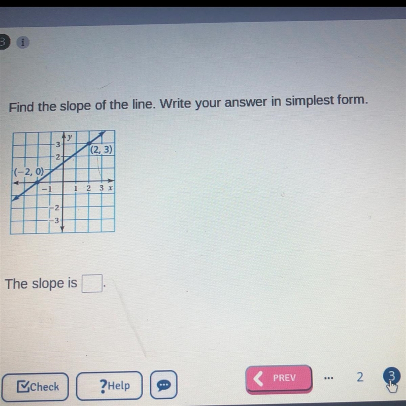 Find the slope of the line-example-1