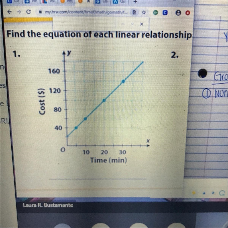 ⚠️ASAP⚠️ what are 2 coordinate points I can use to find the slope?-example-1