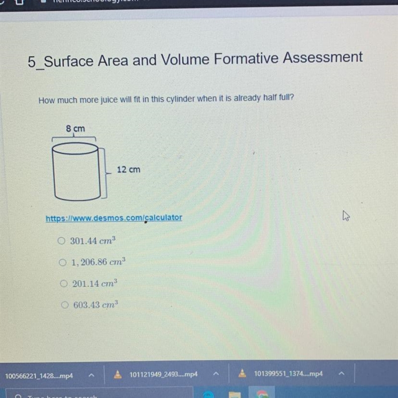 How much more juice will fit in this cylinder when it’s already half full?-example-1