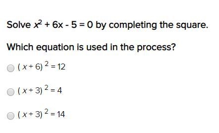 Solve x^2 + 6x - 5 = 0 by completing the square.-example-1