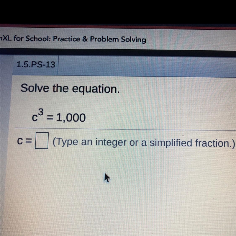 Solve the equation. c^3 = 1,000-example-1