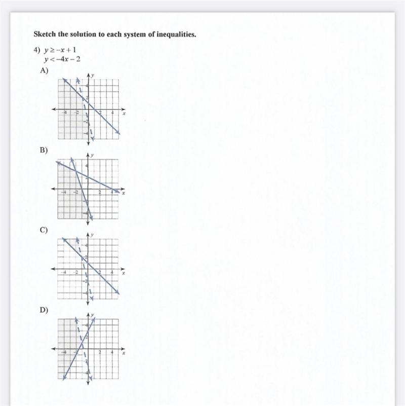 ✨SOLVE THE SOLUTION TO EACH SYSTEM OF INEQUALITIES ✨ PLS HELPPPPP ME-example-1