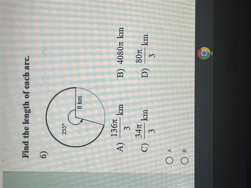 Find the length of each arc.-example-1