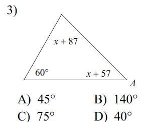 Find the measure of angle A-example-1