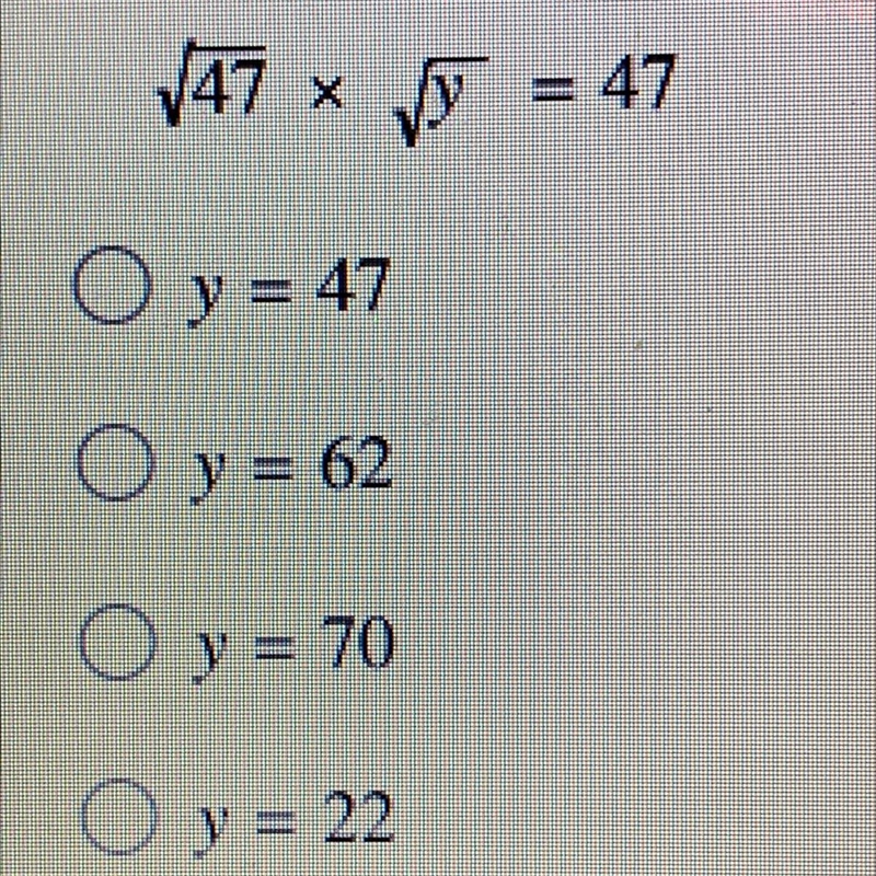 What value of y will make the equation true?-example-1