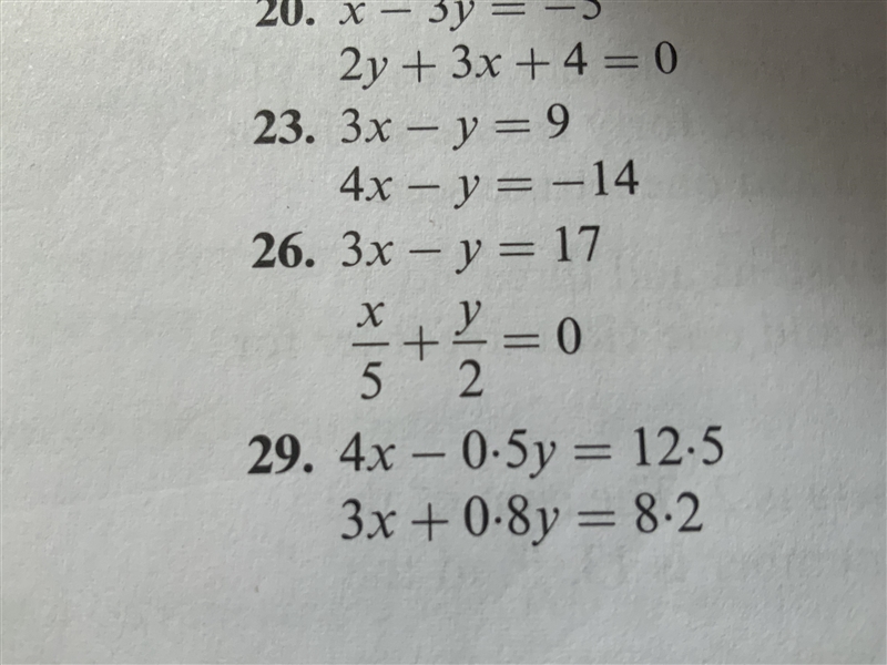 Could you please answer this question? Only answer question 26 The answers are: x-example-1