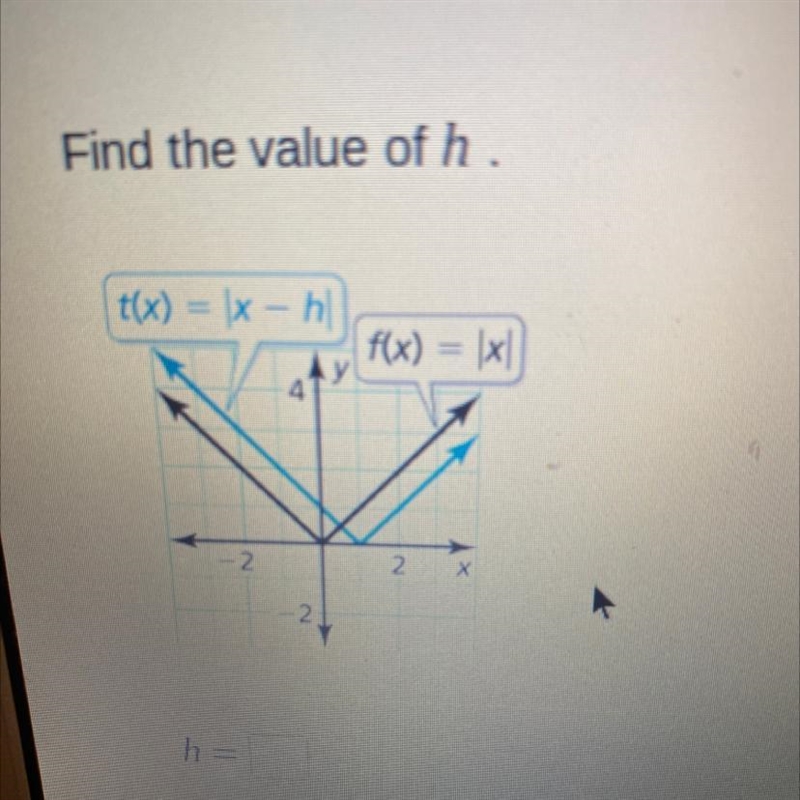 Find the value of h .-example-1