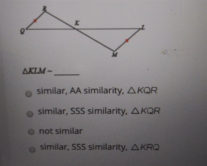 state is the triangles in each pair are similar. If so, say how you know they are-example-1