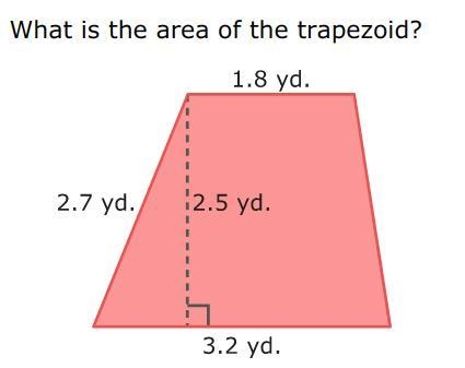 What is the area of the trapezoid?-example-1