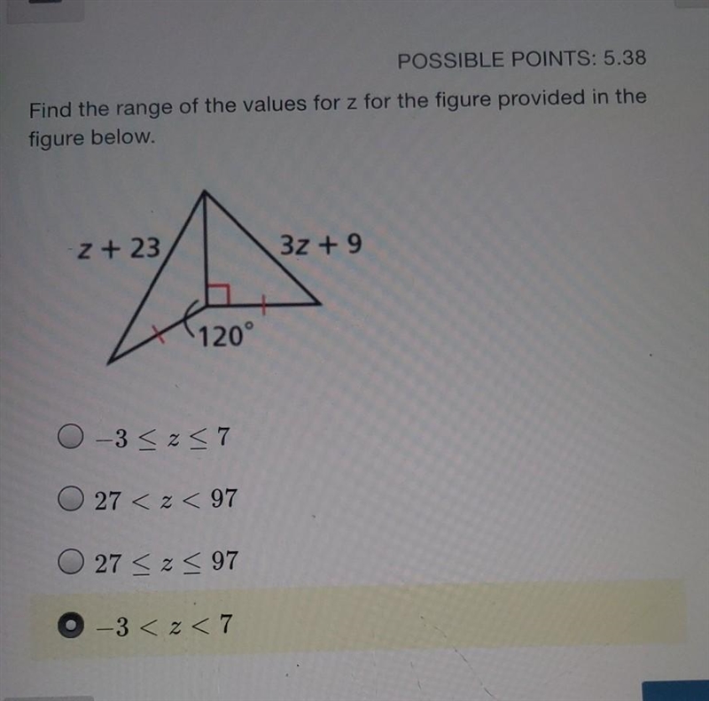 QUICK PLEASE I NEED HELP WITH THIS GEOMETRY QUESTION! I dont know if what I selected-example-1