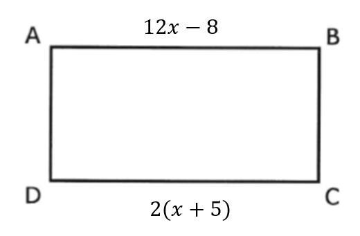 The figure below is a rectangle. What is the value of x?-example-1