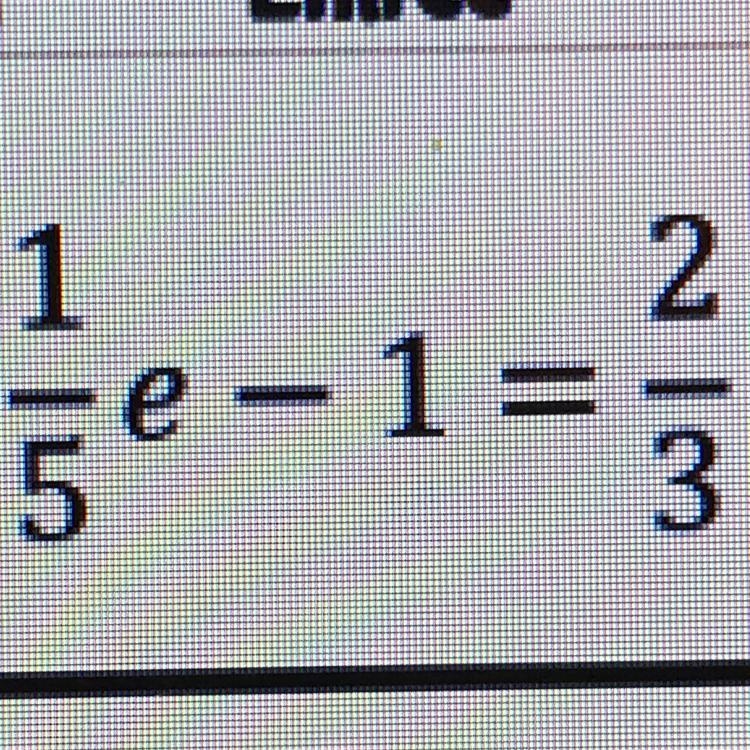 What is e in the equation show your work.-example-1