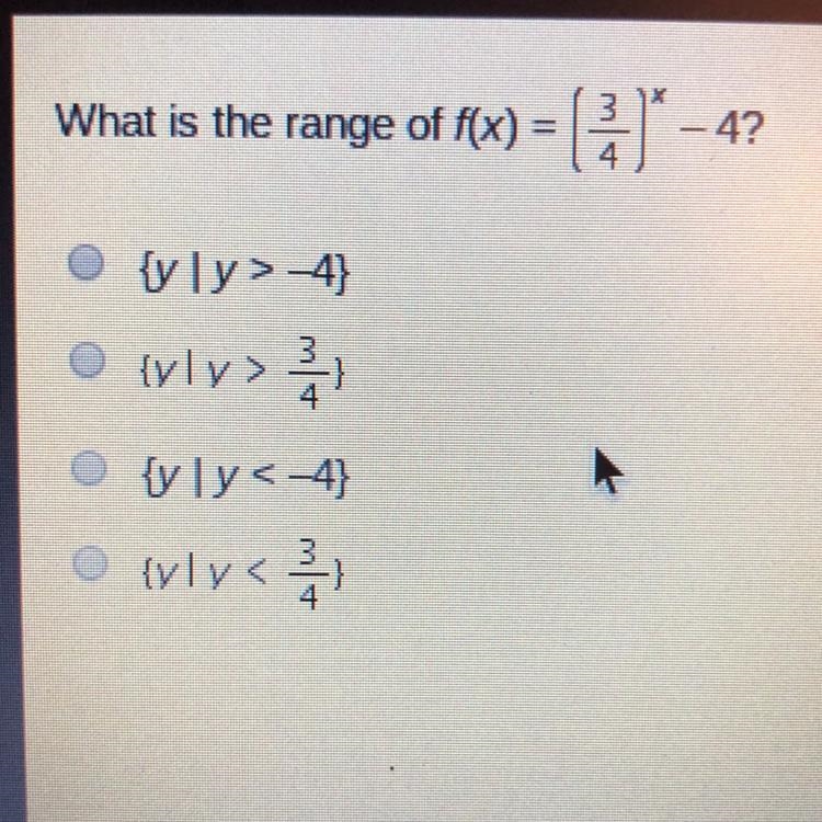 3 What is the range of xyly>-4 O xly> ; o y ly<4} o vlv<3-example-1