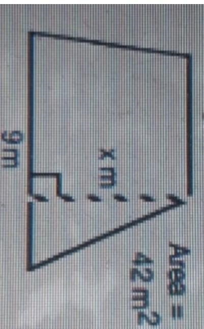 What is x is the top is 5m​-example-1