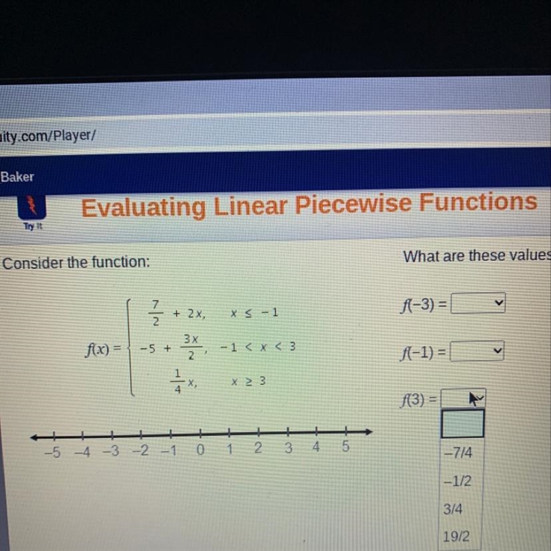 Try it Consider the function: What are these values? 7 + f(-3) = + 2x x S-1 f(0) = -5 + 3x-example-1