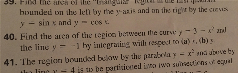 Need help on problem 40 part b for integrating in respect to y! Thanks!-example-1