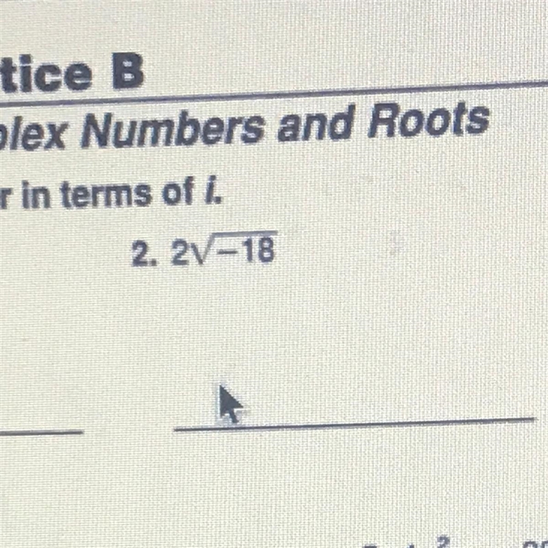 Please help!!! Express the number in terms of i-example-1