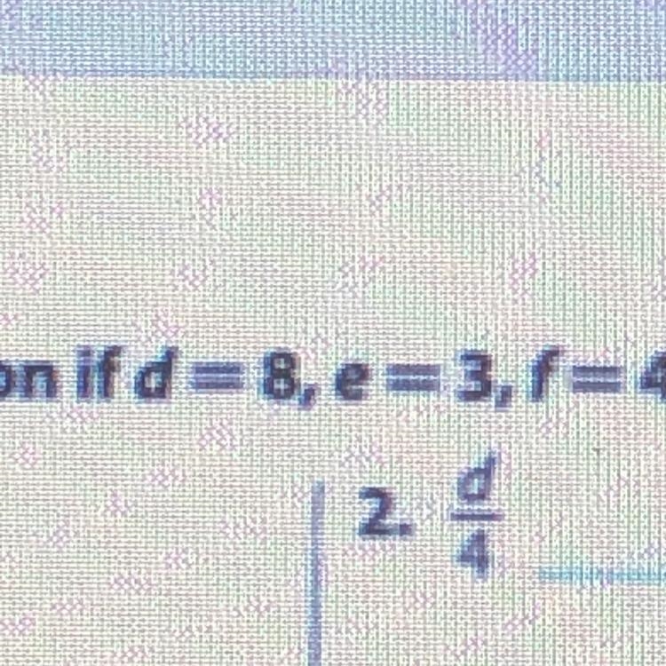 D/4 = answer? D=8 Pls help-example-1