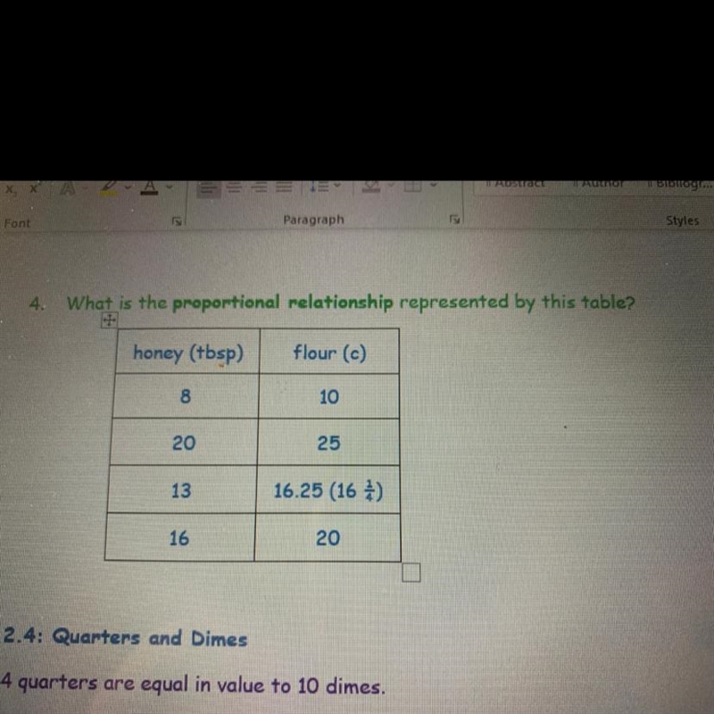 4. What is the proportional relationship represented by this table?-example-1