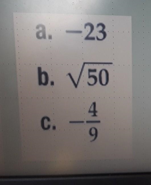 Examples: Name the sets of numbers to which each number belongs.​-example-1