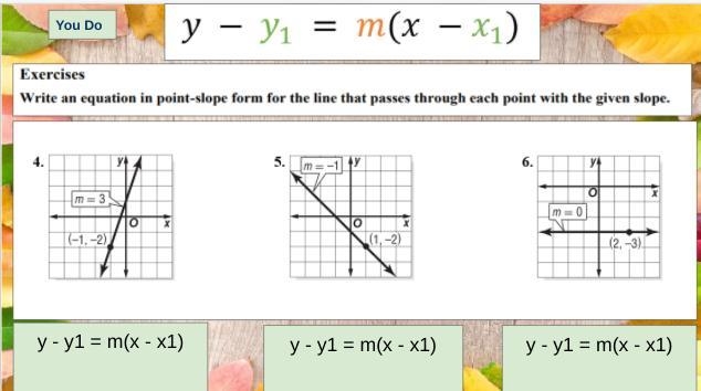 Can someone write the equations for me under each graph?-example-1