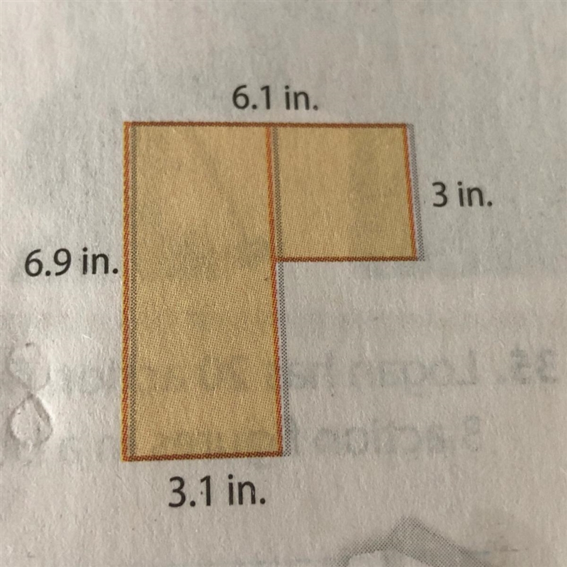 Find the area of the figure at the right.Justify your answer-example-1