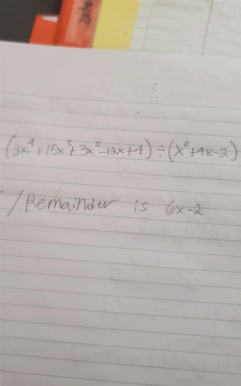 Use Long Division to answer number 5. Please show all work!​-example-1