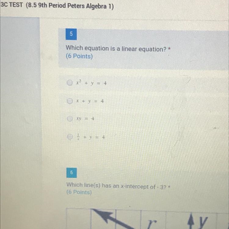 Which equation is a linear equation-example-1