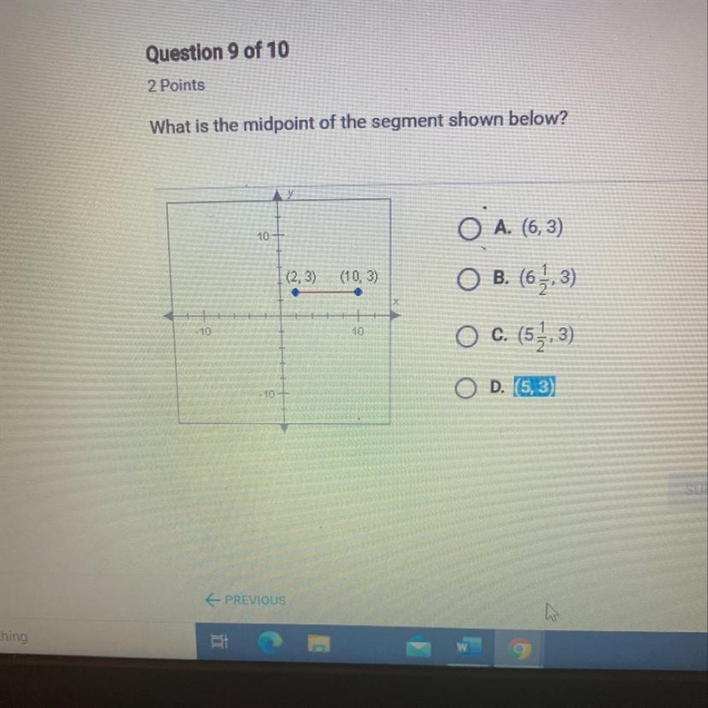 What is the midpoint of this segment??-example-1