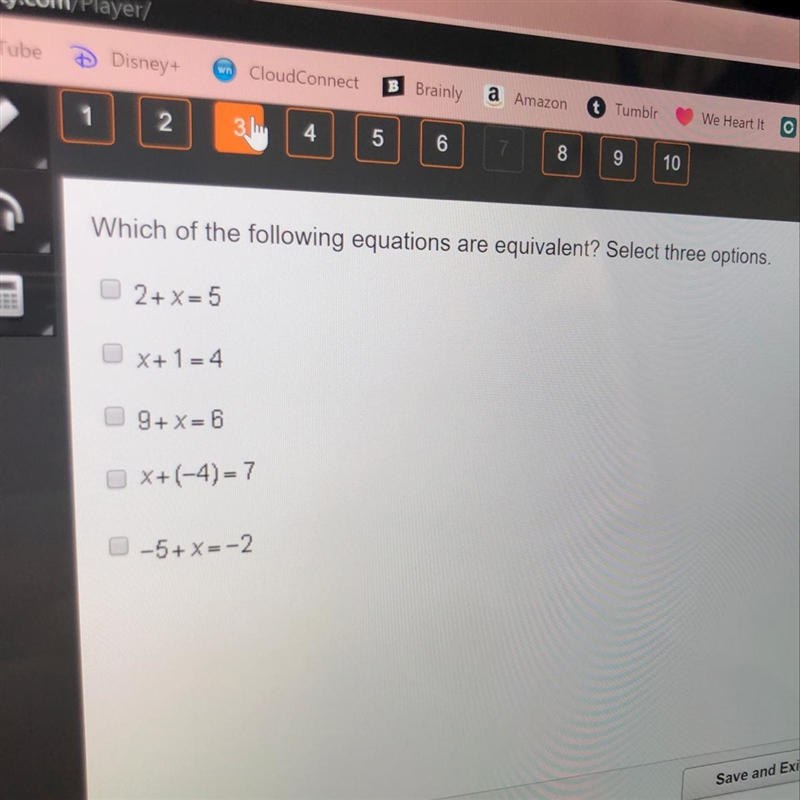 Which of the following equations are equivalent?-example-1