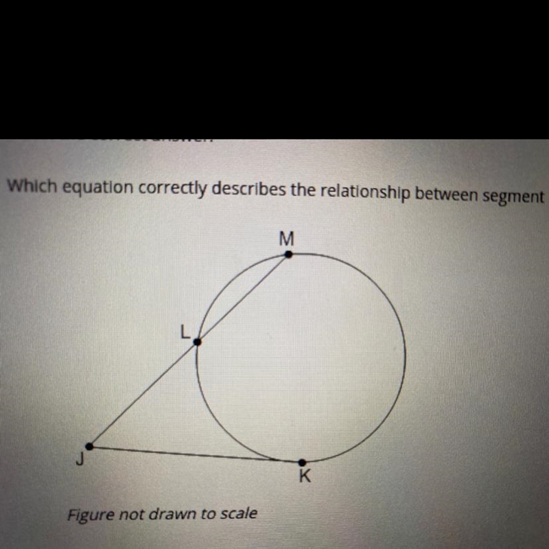 Which equation correctly describes the relationship between segment lengths in the-example-1