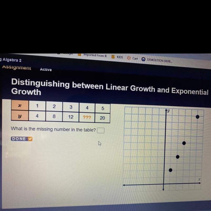 What is the missing number in the table?-example-1