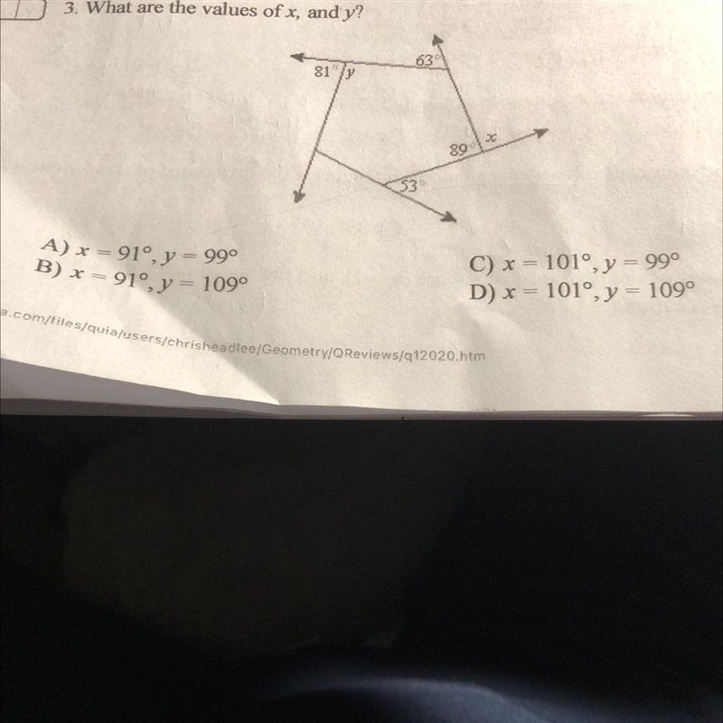 What are the values of x, and y?-example-1