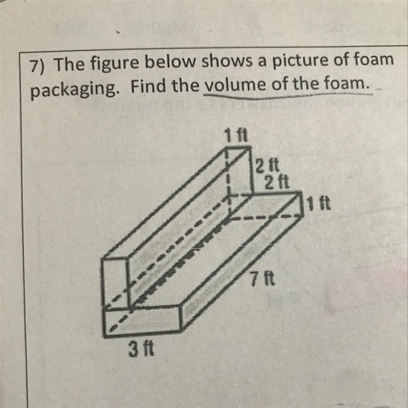 Find volume of the foam-example-1