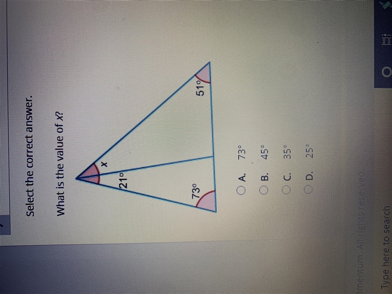 What is the value of x ?-example-1