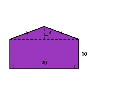 Find the area of the shape shown below.-example-1