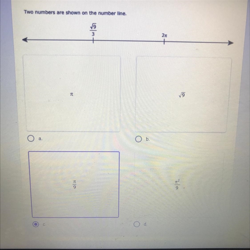 PLEASE HURRY: Which value is NOT located between these two numbers on the number line-example-1