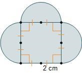 What is the area of the composite figure? (6π + 4) cm2 (6π + 16) cm2 (12π + 4) cm-example-1