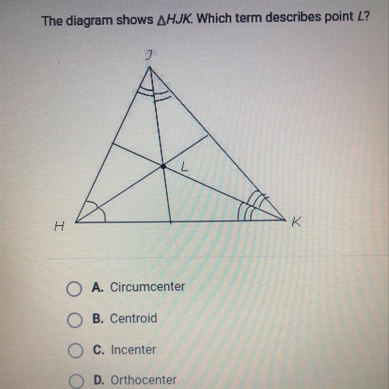 The diagram shows AHJK. Which term describes point L?-example-1