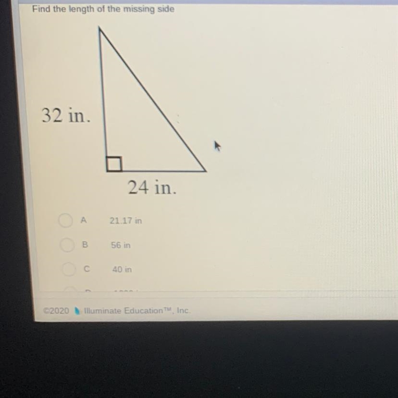 Find the length of the missing side. PLEASE HURRY-example-1