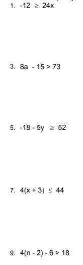 Can you please help with these algebra problems, having a mind blank right now.-example-1