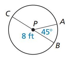 Find the arc length of AB⌢. Round your answer to the nearest hundredth.-example-1