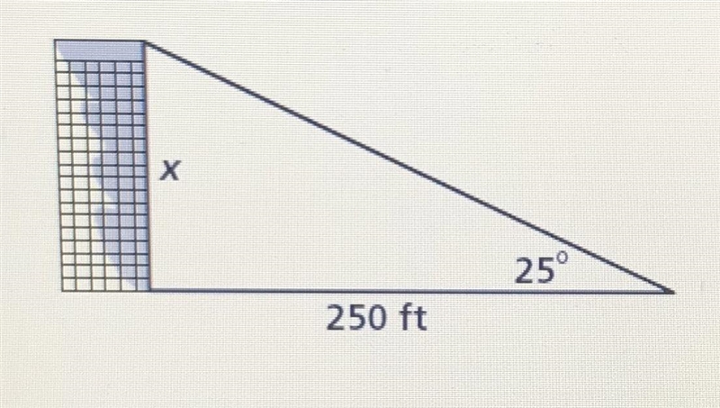 Find the height of the building. Round to the nearest foot A. 227ft B. 536 ft C. 106ft-example-1